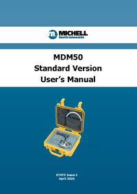 Thumbnail of document Manual - MDM50 Portable Hygrometer